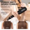VEVOR Titanium Hair Straightener, 2-inch - Features Infrared, Negative Ions, Dual Voltage (110V/240V), LCD Screen & 11 Temperature Settings